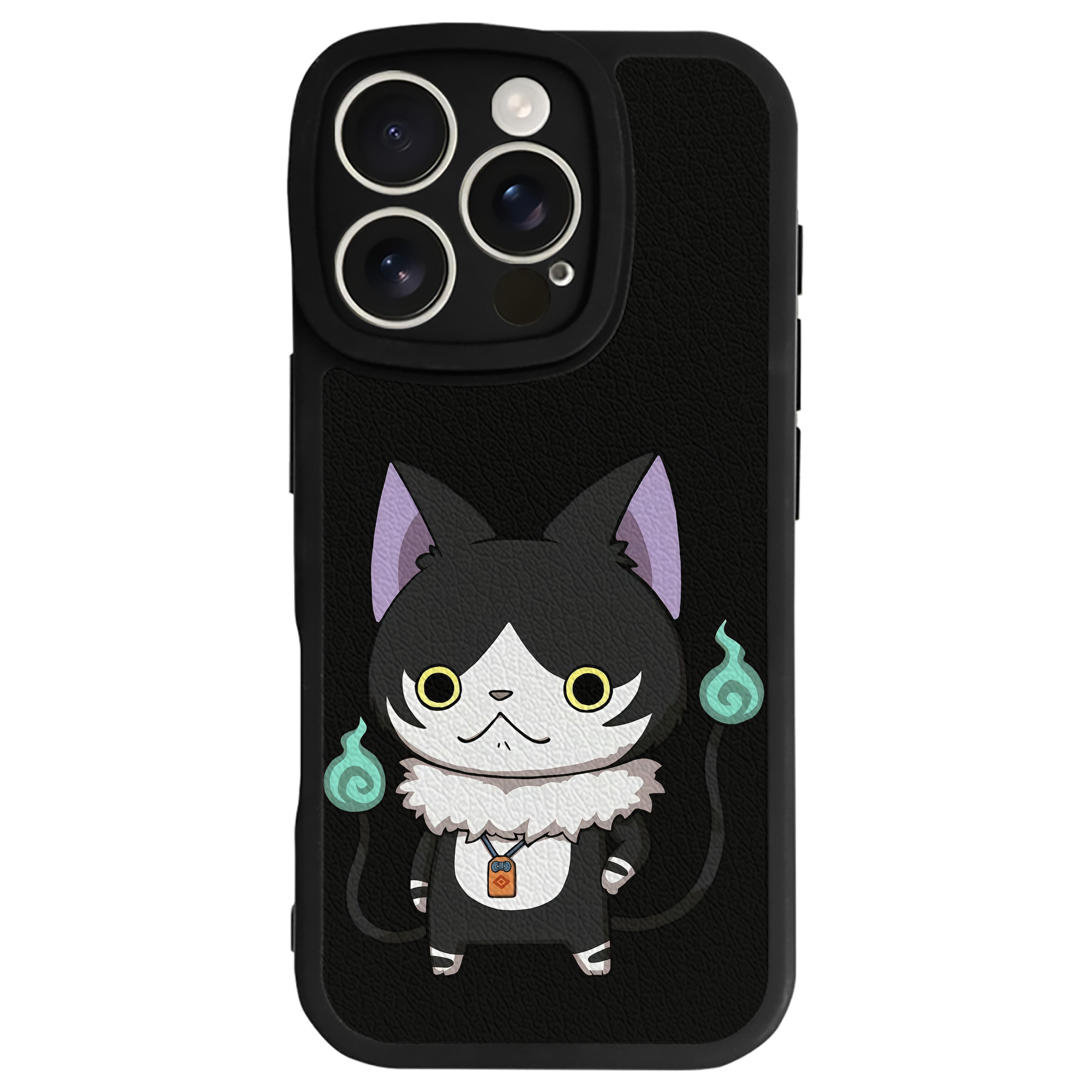 （画像用） 妖怪ウォッチ Yo-kai Watch 【iPhone 16シリーズ対応】シリコンスマホケース（レザー調） 材質：シリコン